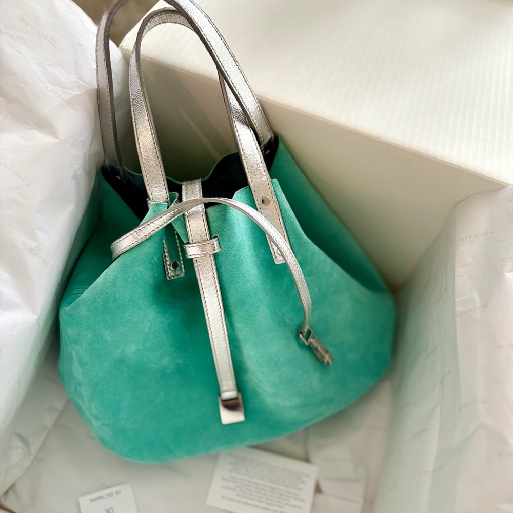 Tiffany & Co. Silver and Tiffany Blue Bag